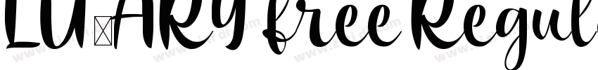 LUNARY free Regular字体转换